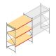 Weitspannregal AR 3000x2700x1200 mm (hxbxt) 3 Ebenen verzinkt Anfangsregal
