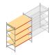 Weitspannregal AR 3000x2700x1200 mm (hxbxt) 4 Ebenen verzinkt Anfangsregal
