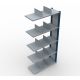 Anbauregal, gebrauchtes Nedcon-Fachbodenregal 2000x1220x400 mm (HxBxT) 5 Ebenen