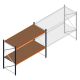 Weitspannregal Kimer 2000x2400x1000 mm (hxbxt) 2 Ebenen Anfangsregal mit vormontierten Rahmen