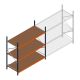 Weitspannregal Kimer 2500x2400x1000 mm (hxbxt) 3 Ebenen Anfangsregal mit vormontierten Rahmen