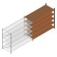 Weitspannregal Kimer 2000x2400x1000 mm (hxbxt) 5 Ebenen Anbauregal mit vormontierten Rahmen
