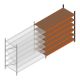 Weitspannregal Kimer 2250x2400x1000 mm (hxbxt) 6 Ebenen Anbauregal mit vormontierten Rahmen