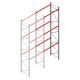 Palettenregal AR T2 6000x1850x1100mm (hxbxt) 3 Ebenen 2530kg/Eb. Anbauregal mit vormontierten Rahmen