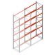 Palettenregal AR T2 6000x1850x1100mm (hxbxt) 5 Ebenen 2530kg/Eb. Anbauregal mit vormontierten Rahmen