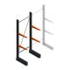 Leichtes einseitiges Kragarmregal BR 2000x750x500 mm (HxBxT) 2 Ebenen Grundregal