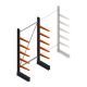 Leichtes Kragarmregal BR einseitig 2000x1000x500 mm (HxBxT) 5 Ebenen Grundregal