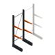 Leichtes Kragarmregal BR einseitig 2000x750x600 mm (HxBxT) 2 Ebenen Grundregal