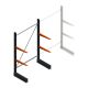 Leichtes Kragarmregal BR einseitig 2000x1250x600 mm (HxBxT) 2 Ebenen Grundregal