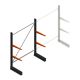 Leichtes Kragarmregal BR einseitig 2000x1500x600 mm (HxBxT) 2 Ebenen Grundregal