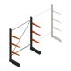 Leichtes Kragarmregal BR einseitig 2000x1500x600 mm (HxBxT) 3 Ebenen Grundregal