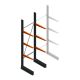 Leichtes Kragarmregal BR einseitig 2500x750x600 mm (hxbxt) 3 Ebenen Anfangsregal