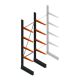 Leichtes Kragarmregal BR einseitig 2500x750x600 mm (HxBxT) 4 Ebenen Grundregal