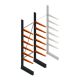 Leichtes Kragarmregal BR einseitig 2500x750x600 mm (HxBxT) 6 Ebenen Grundregal