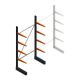 Leichtes Kragarmregal BR einseitig 2500x1250x600 mm (hxbxt) 4 Ebenen Anfangsregal