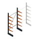 Leichtes Kragarmregal BR einseitig 2500x1250x600 mm (hxbxt) 5 Ebenen Anfangsregal