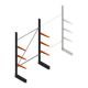 Leichtes Kragarmregal BR einseitig 2500x1500x600 mm (HxBxT) 3 Ebenen Grundregal