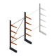 Leichtes Kragarmregal BR einseitig 2500x1500x600 mm (HxBxT) 4 Ebenen Grundregal