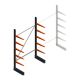 Leichtes Kragarmregal BR einseitig 2500x1500x600 mm (HxBxT) 5 Ebenen Grundregal