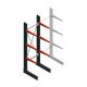 Medium Kragarmregal BR einseitig 2500x750x600mm (hxbxt) 3 Ebenen Anfangsregal