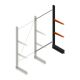 Leichtes Kragarmregal BR einseitig 2000x1000x500 mm (hxbxt) 2 Ebenen Anbauregal