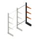 Leichtes Kragarmregal BR einseitig 2000x1000x500 mm (hxbxt) 3 Ebenen Anbauregal