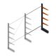 Leichtes Kragarmregal BR einseitig 2000x1500x500 mm (HxBxT) 4 Ebenen Anbauregal