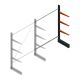 Leichtes Kragarmregal BR einseitig 2000x1500x600 mm (HxBxT) 3 Ebenen Anbauregal