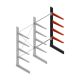 Mittel Kragarmregal BR einseitig 2500x1250x800mm (hxbxt) 4 Ebenen Anbauregal