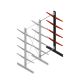 Medium Kragarmregal BR einseitig 3000x1250x600mm (HxBxT) 4 Ebenen Anbauregal 290/Arm