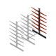 Medium Kragarmregal BR einseitig 3000x1500x800 mm (HxBxT) 6 Ebenen Anbauregal 220/arm