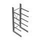Schweres Kragarmregal thermisch verzinkt einseitig 3500x1200x1200 mm (HxBxT) 4 Ebenen Grundregal