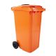 Kunststoffcontainer mit Rosette 240L, Orange