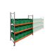 Behälterregal AR 2000x2250x600 mm (HxBxT) 3 Ebenen mit 15 Euronorm-Lagerbehältern grün Grundregal