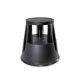 Tritthocker schwarz 410 mm (h)