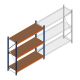Weitspannregal Kimer 1750x1500x600 mm (hxbxt) 3 Ebenen Anfangsregal