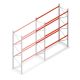 Palettenregal AR T2 4000x2700x1100 mm (HxBxT) 3 Ebenen 2844kg/Eb. Anbauregal mit vormontierten Rahmen