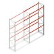 Palettenregal AR T2 4500x2700x1100 mm (HxBxT) 3 Ebenen 2844kg/Ebene Anbauregal mit vormontierten Rahmen