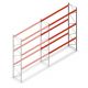 Palettenregal AR T2 5000x3600x1100mm (hxbxt) 3 Ebenen 3004kg/Eb. Anbauregal