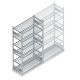 Teilweise gebrauchtes Heavy Duty Fachbodenregal 2500x1000x600 mm (hxbxt) 6 Ebenen Anfangsregal mit Fachbodenrosten