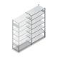 Gebrauchtes Rauscher FX Fachbodenregal 2000x1220x400 mm (HxBxT) 7 Ebenen Anbauregal