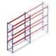 Gebrauchtes Mecalux Palettenregal 3500x3600x1100 mm (HxBxT) 3 Ebenen Grundregal 2650kg/set