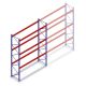 Gebrauchte Mecalux Palettenregal 6000x3600x1100 mm (HxBxT) 3 Ebenen Grundregal