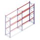 Gebrauchte Dexion Speedlock Palettenregal 4650x2655x1100 mm (HxBxT) 3 Ebenen Anbauregal