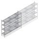 Hygienisches Regal 5711 1800x1310x460 mm (HxBxT) 4 Ebenen Grundregal