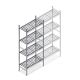 Hygienisches Regal 5711 1800x650x360 mm (HxBxT) 4 Ebenen Grundregal