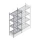 Hygienisches Regal 5711 1800x650x460 mm (HxBxT) 4 Ebenen Grundregal