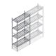 Hygienisches Regal 5711 1800x770x360 mm (HxBxT) 4 Ebenen Grundregal