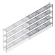Hygienisches Regal 6611 1800x1620x360 mm (HxBxT) 4 Ebenen Anbauregal