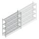 Hygienisches Regal 6811 1800x1320x460 mm (HxBxT) 4 Ebenen Grundregal